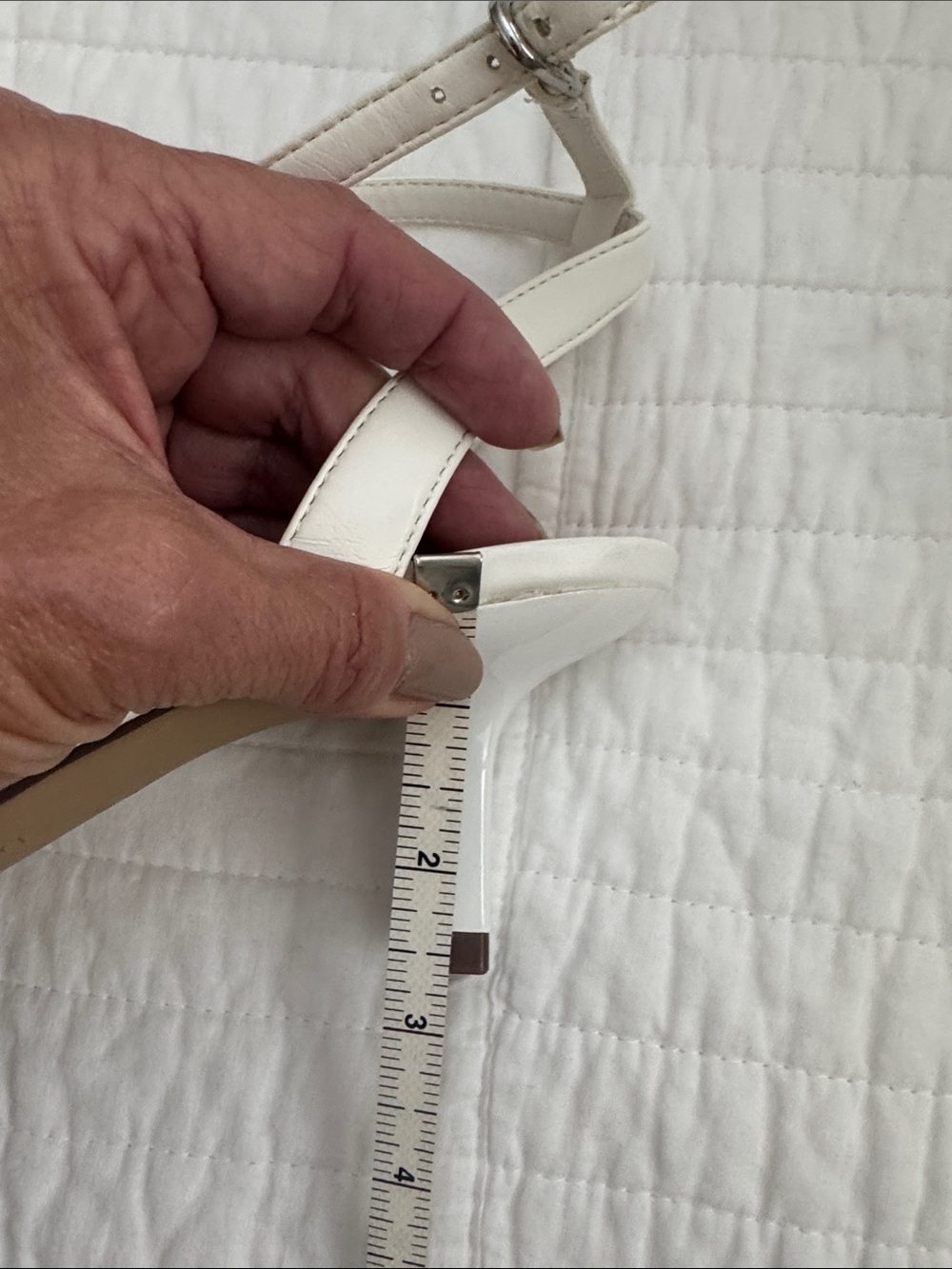Unisa White Braided Strap Mid-Heel Sandals - Picture 6 of 6